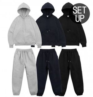 데일리 스웻 기모 후디 트레이닝 셋업