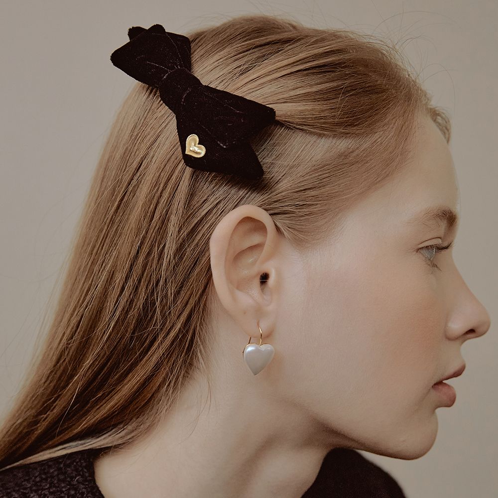 ☆TATIANA☆ Unbalance Ribbon Hair pinch pin HB2223 TATIANA】Unbalance Ribbon Hair pinch pin HB2223〜ヘアピン