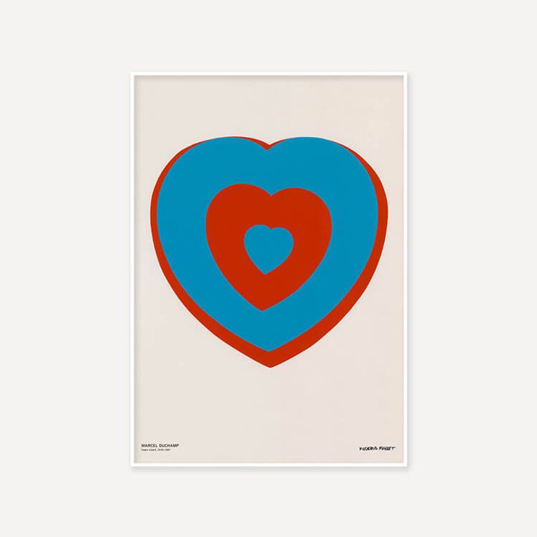 마르셀 뒤샹 Coeurs Volants (Fluttering Hearts), 1961 (액자 포함)