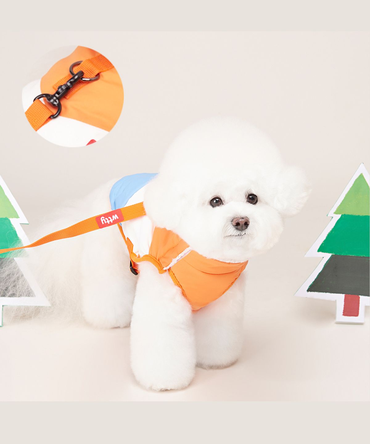 위드토리(WITH TORY) 슈팅스타 패딩 하네스 (오렌지)