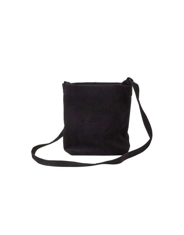 CORDUROY TIE BAG SMALL BLACK (코듀로이 타이 백)