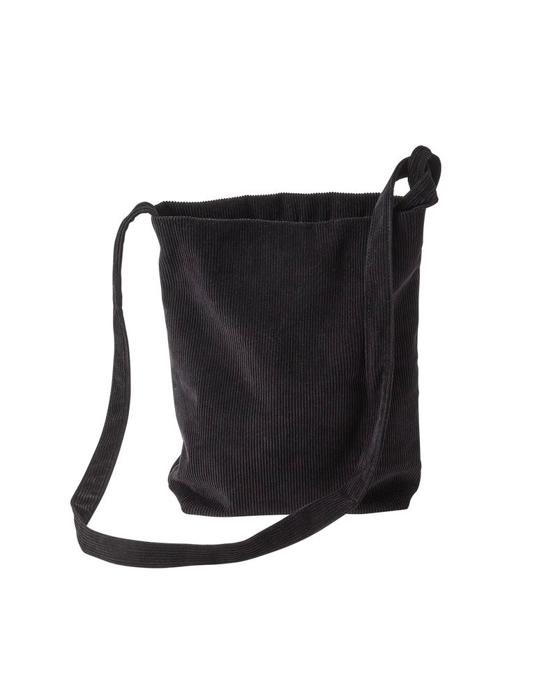 CORDUROY TIE BAG LARGE BLACK (코듀로이 타이 백)