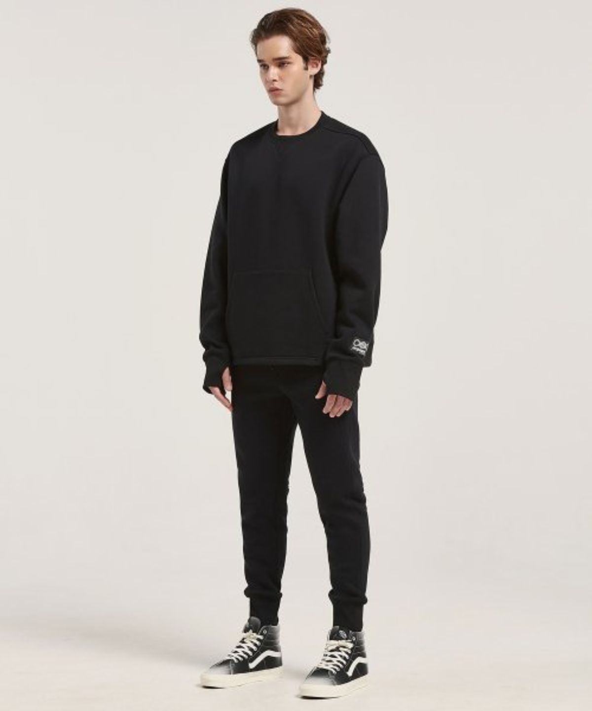 라이프포스(LIFEFORCE) [세트] HAIRY FLEECE WOMENS SWEATSHIRT+WOMENS JOGGERS(ZET BLACK) 2종