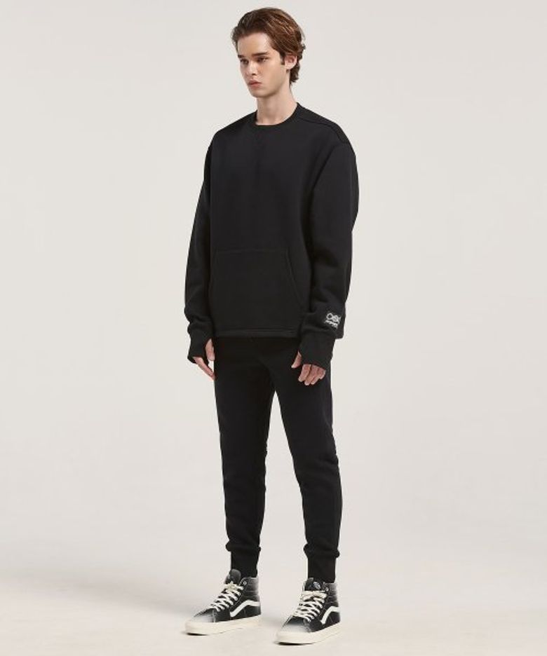 [세트] HAIRY FLEECE WOMENS SWEATSHIRT+WOMENS JOGGERS(ZET BLACK) 2종