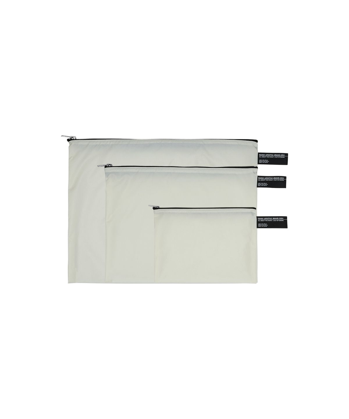 지비에이치 홈(GBH HOME) WATERPROOF POUCH WHITE (3 SIZE) 워터프루프 파우치