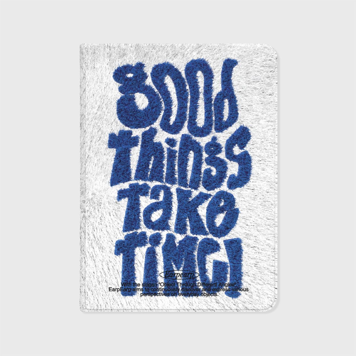 어프어프(EARPEARP) FUR GRAPHIC GOOD THINGS TAKE TIME(아이패드-커버)