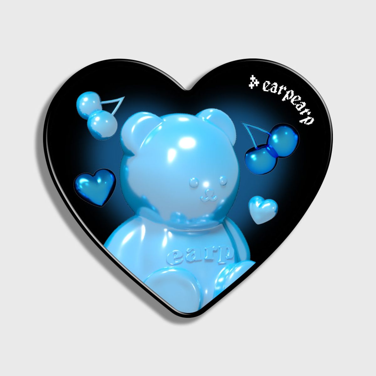 어프어프(EARPEARP) HOLOGRAM BLUE FACO-BLACK(하트톡)