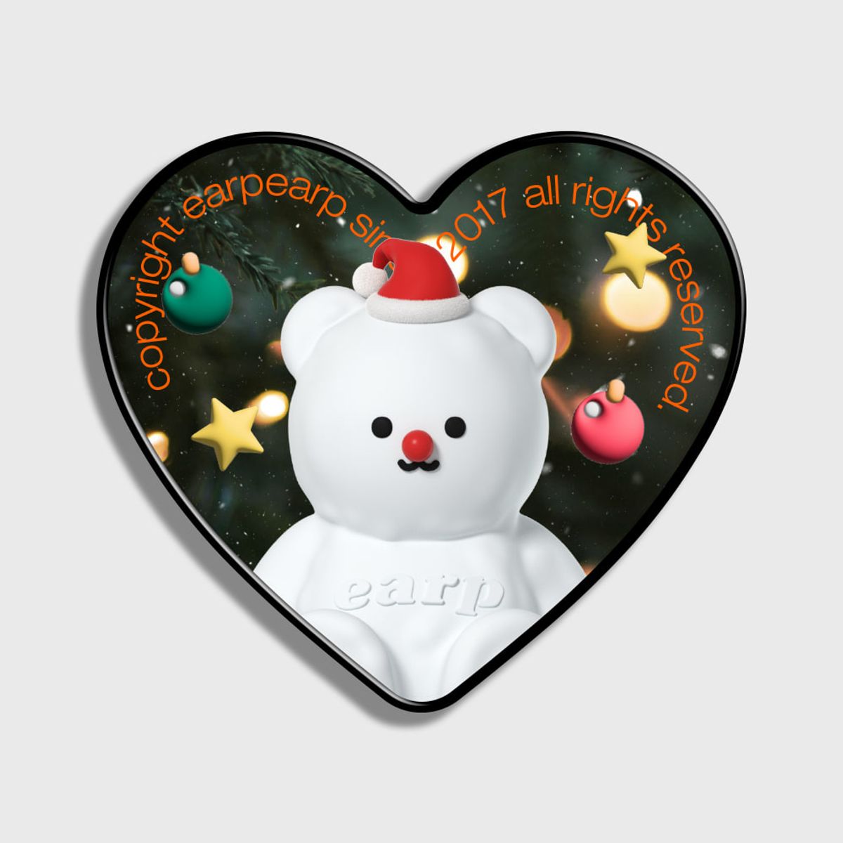 어프어프(EARPEARP) CHRISTMAS SNOW FACO-GREEN(하트톡)