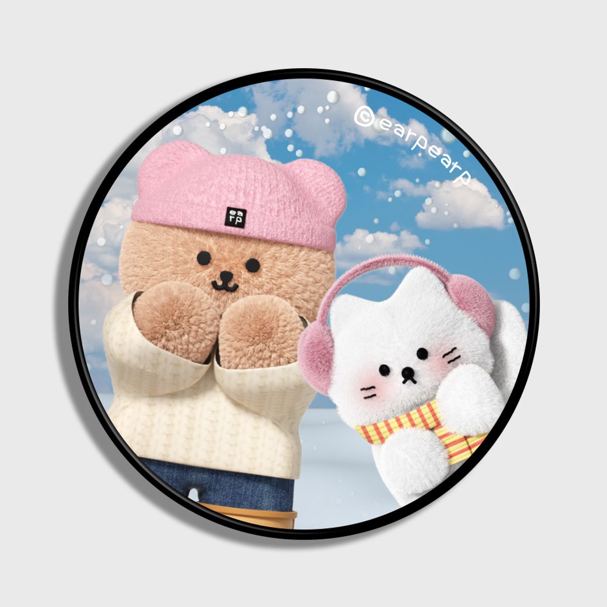 어프어프(EARPEARP) SNOWY WINTER COVY AND CHICHI-BLUE(스마트톡)