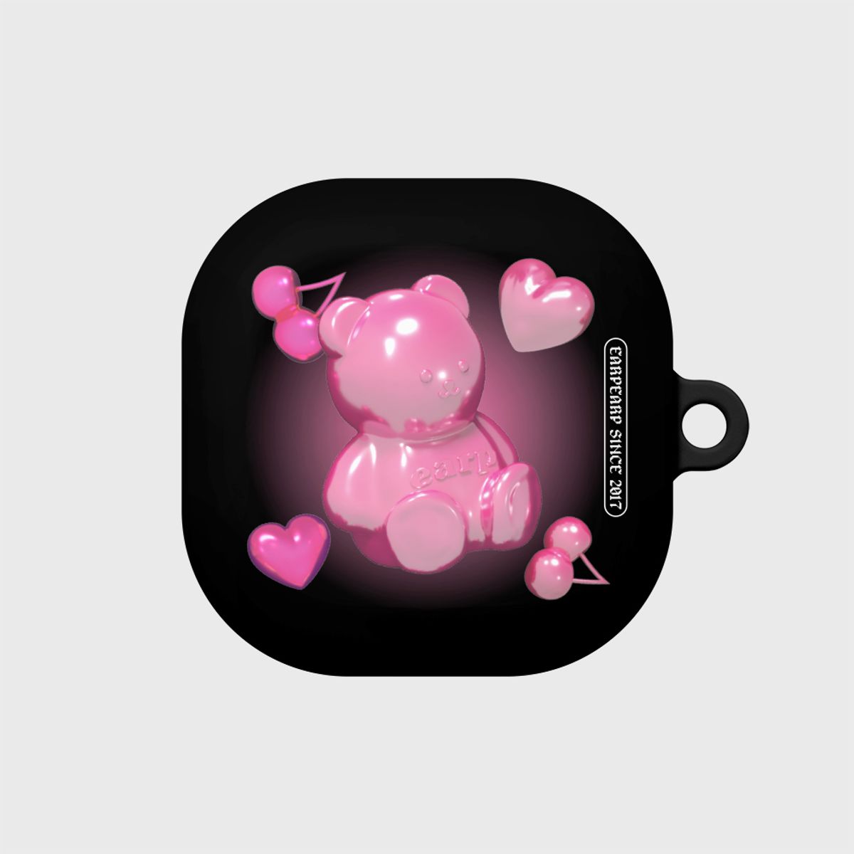 어프어프(EARPEARP) HOLOGRAM PINK FACO WORLD-BLACK(버즈-하드)