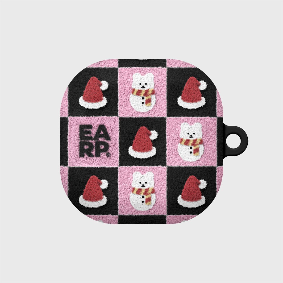 어프어프(EARPEARP) CHECKER BOARD SNOW COVY-PINK(버즈-하드)