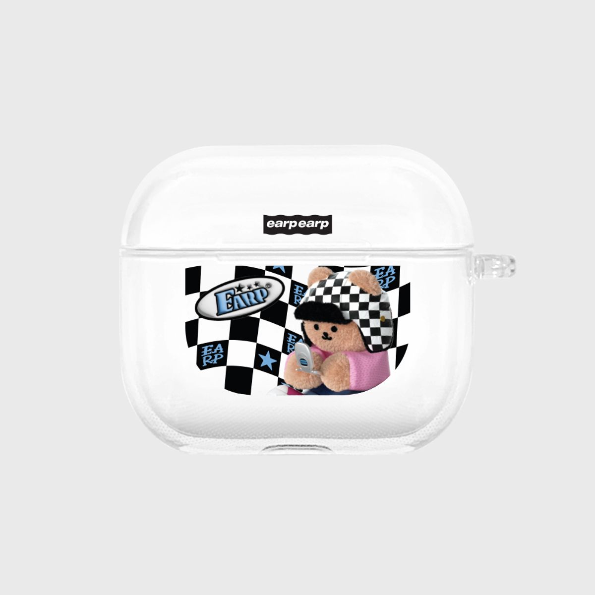 어프어프(EARPEARP) CHECKER BOARD Y2K COVY(에어팟3-클리어하드)