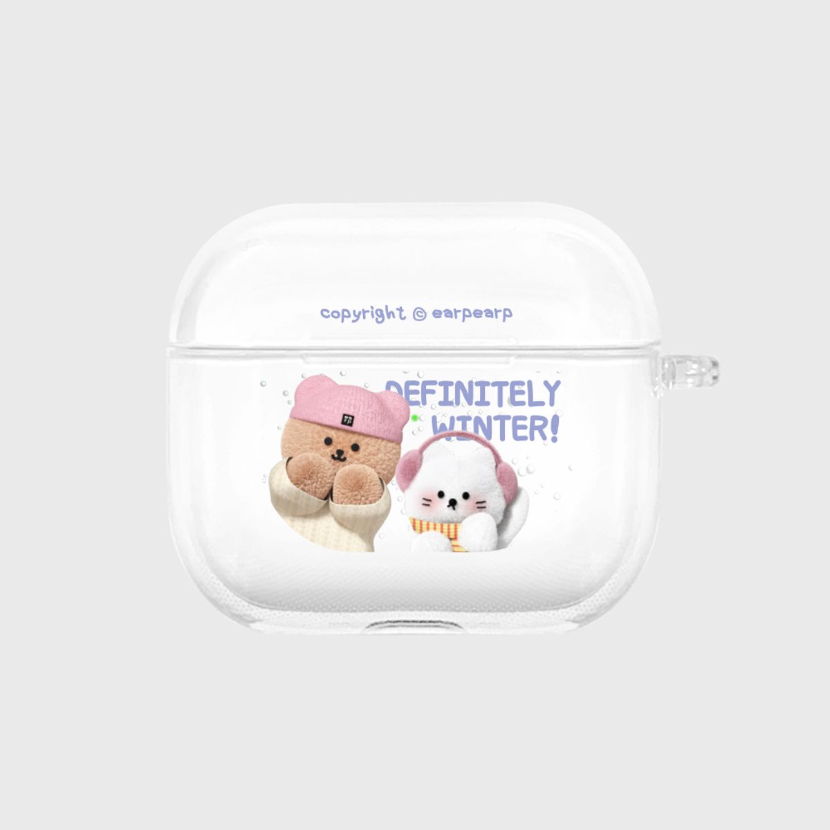 어프어프(EARPEARP) SNOWY WINTER COVY AND CHICHI(에어팟3-클리어하드)