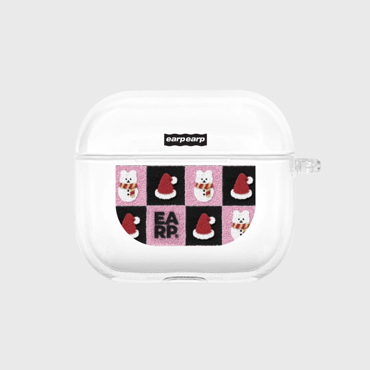 어프어프(EARPEARP) CHECKER BOARD SNOW COVY(에어팟3-클리어하드)