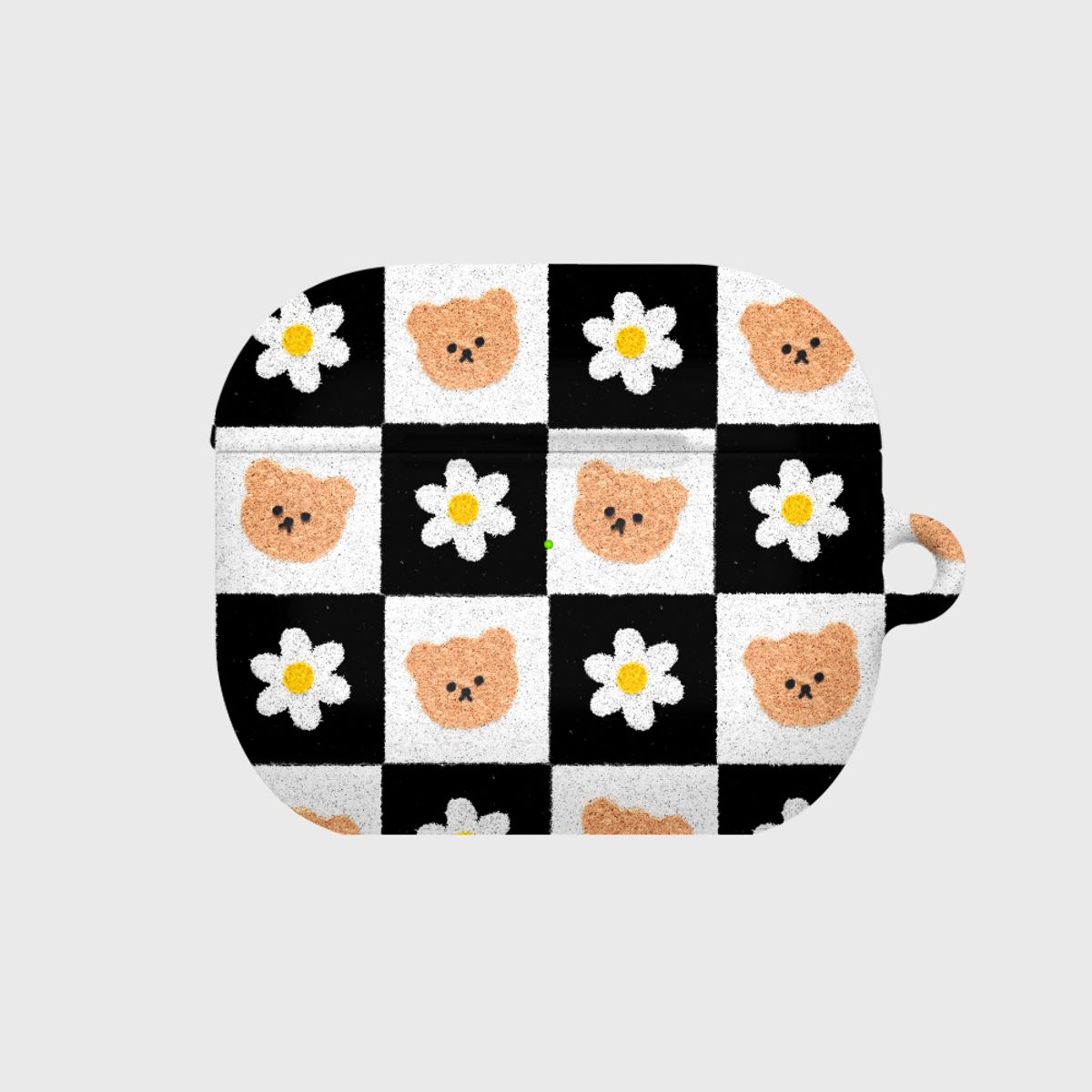 어프어프(EARPEARP) CHECKER BOARD FLOWER MERRY-BLACK(에어팟3-하드)