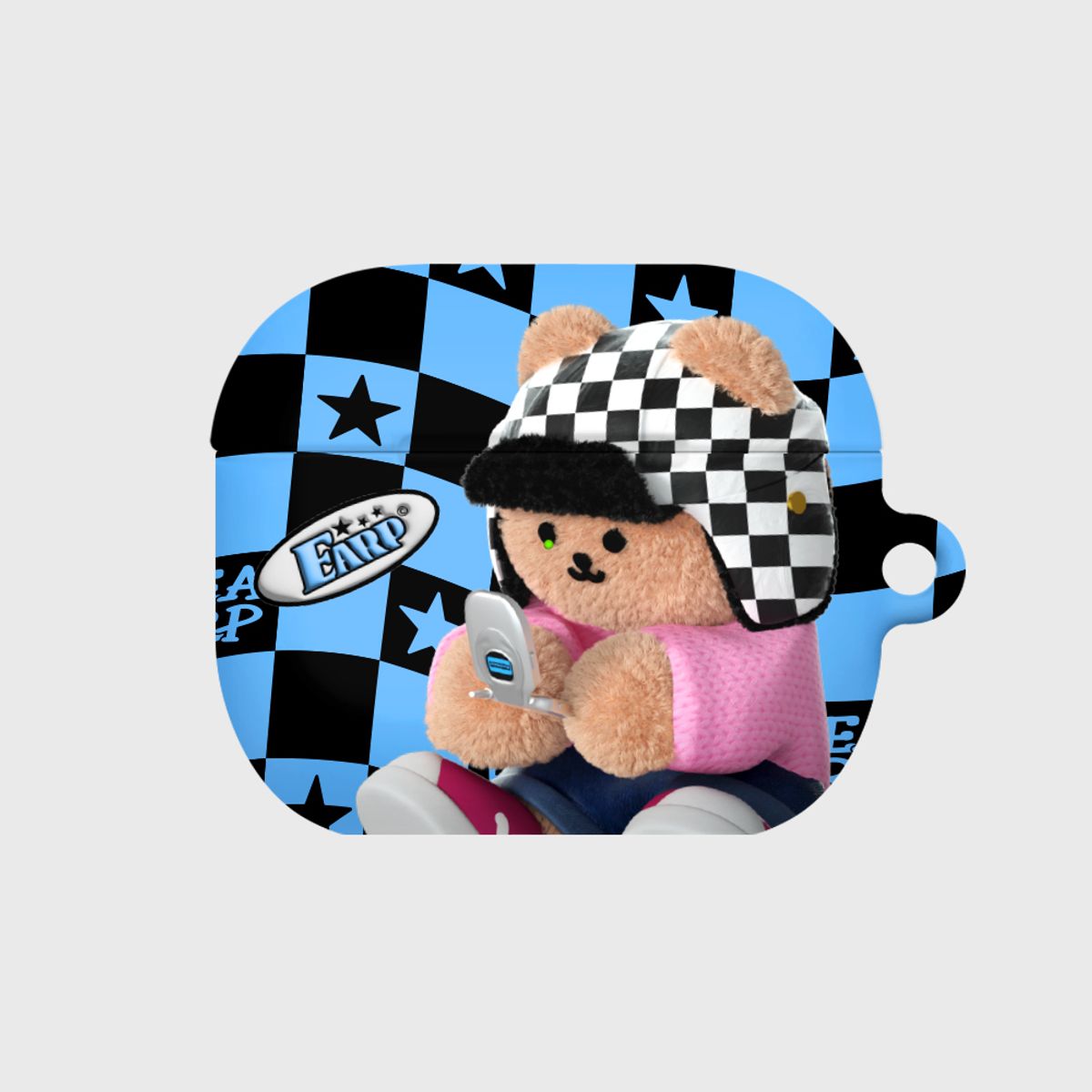 어프어프(EARPEARP) CHECKER BOARD Y2K COVY-BLUE(에어팟3-하드)