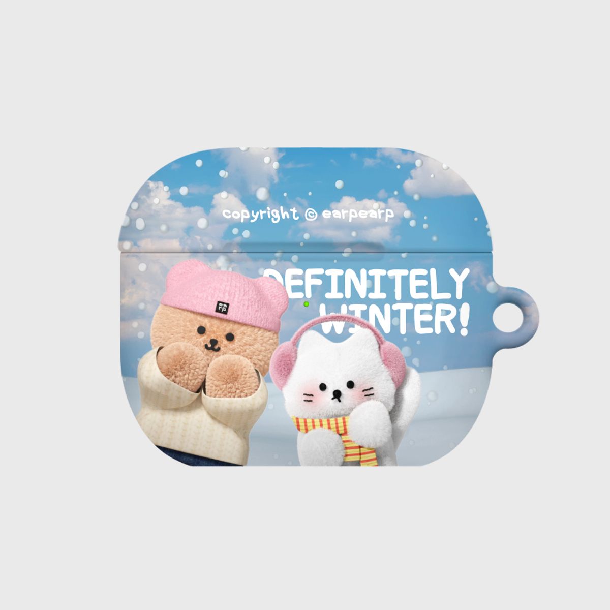 어프어프(EARPEARP) SNOWY WINTER COVY AND CHICHI-BLUE(에어팟3-하드)