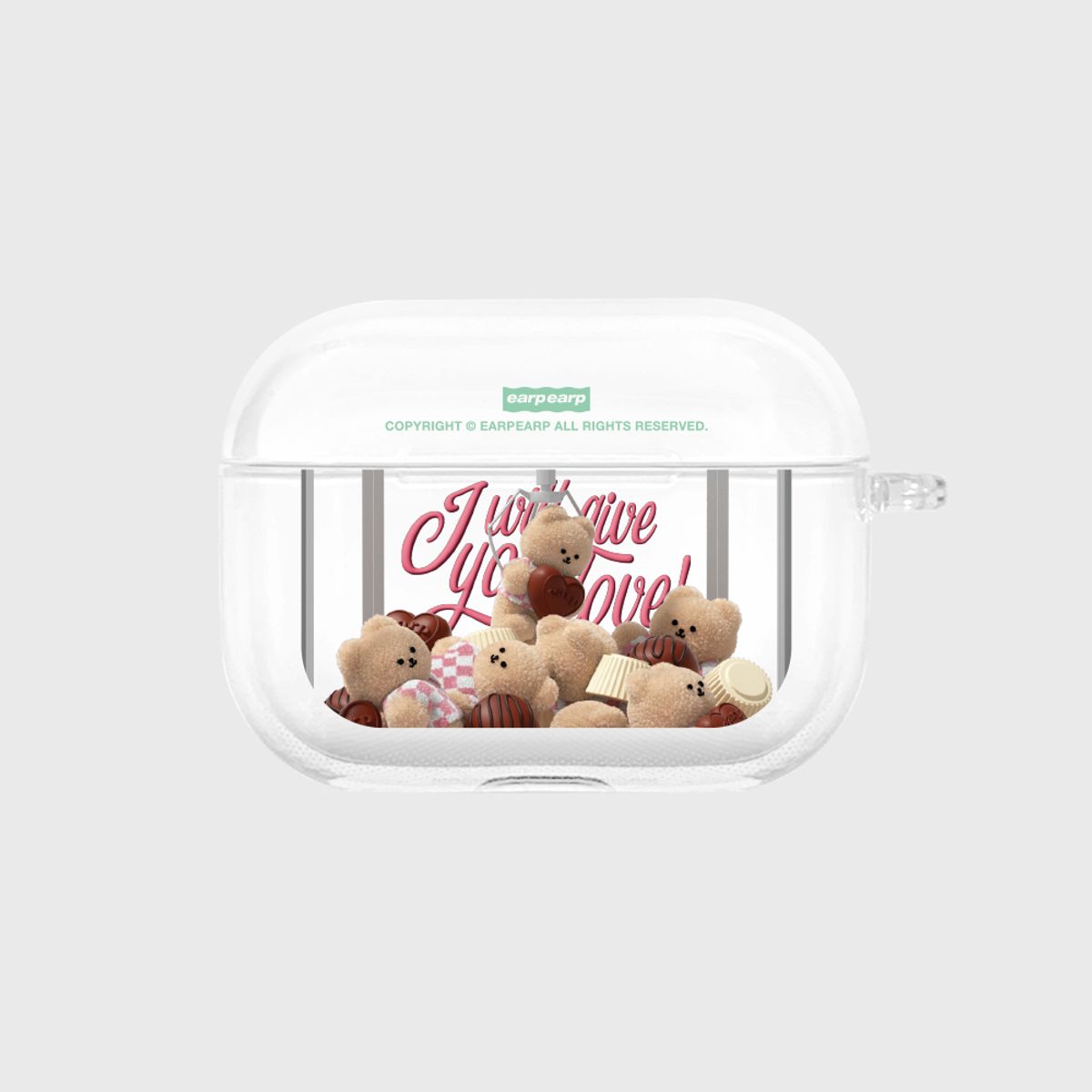 어프어프(EARPEARP) CHOCOLATE COVY CLAW MACHINE(에어팟프로-클리어하드)