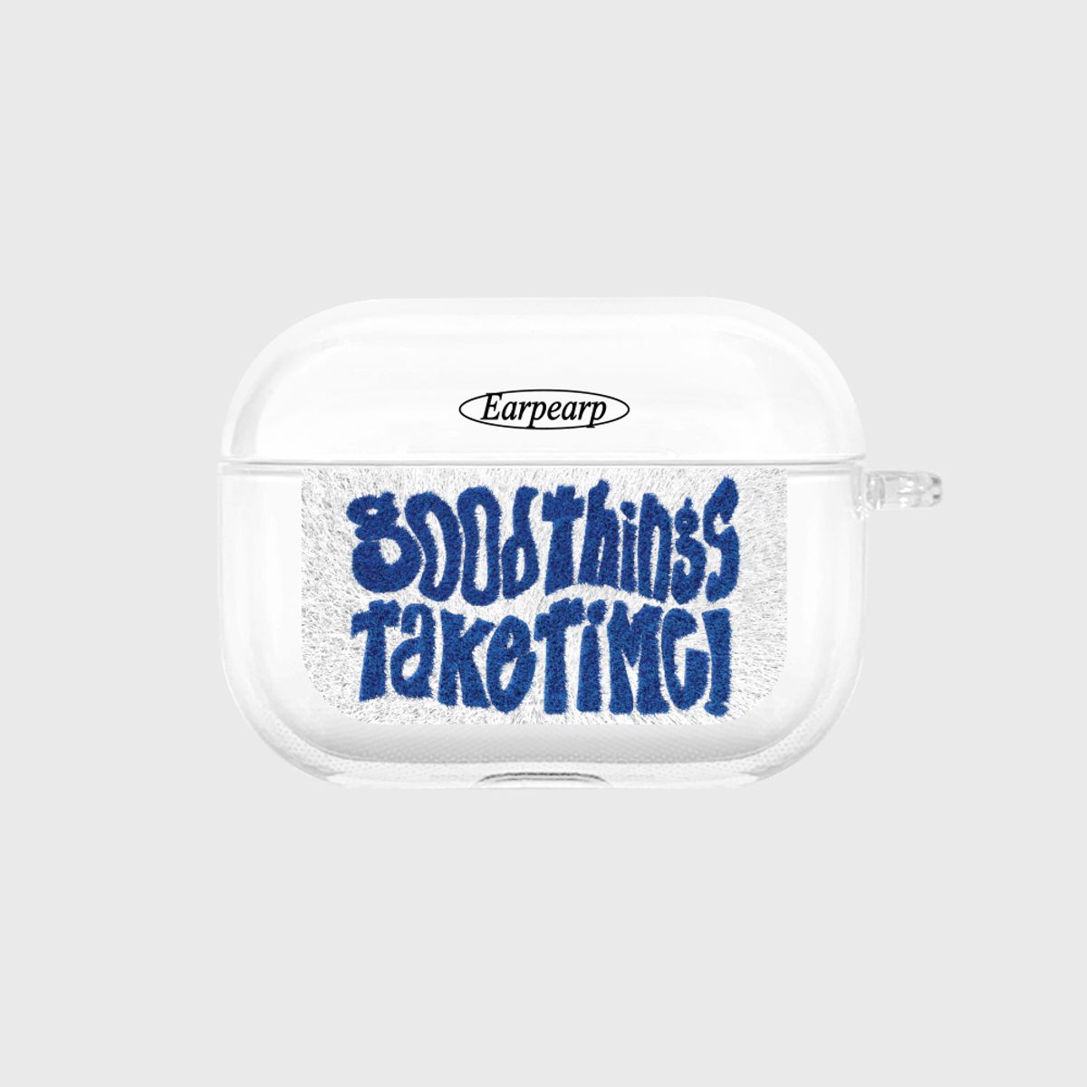 어프어프(EARPEARP) FUR GRAPHIC GOOD THINGS TAKE TIME(에어팟프로-클리어하드)