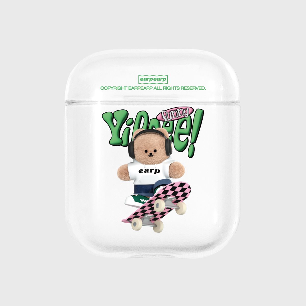 어프어프(EARPEARP) SKATEBOARDER COVY(에어팟-클리어)