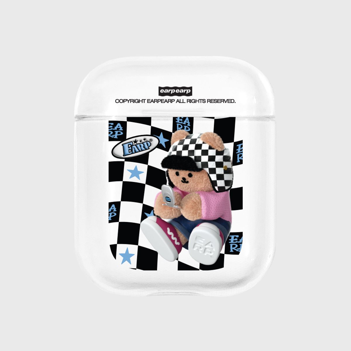 어프어프(EARPEARP) CHECKER BOARD Y2K COVY(에어팟-클리어)