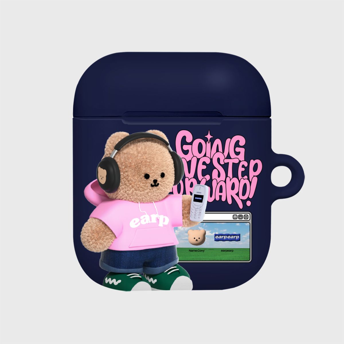 어프어프(EARPEARP) COVY DOT COM MOBILE VERSION-NAVY(에어팟-하드)