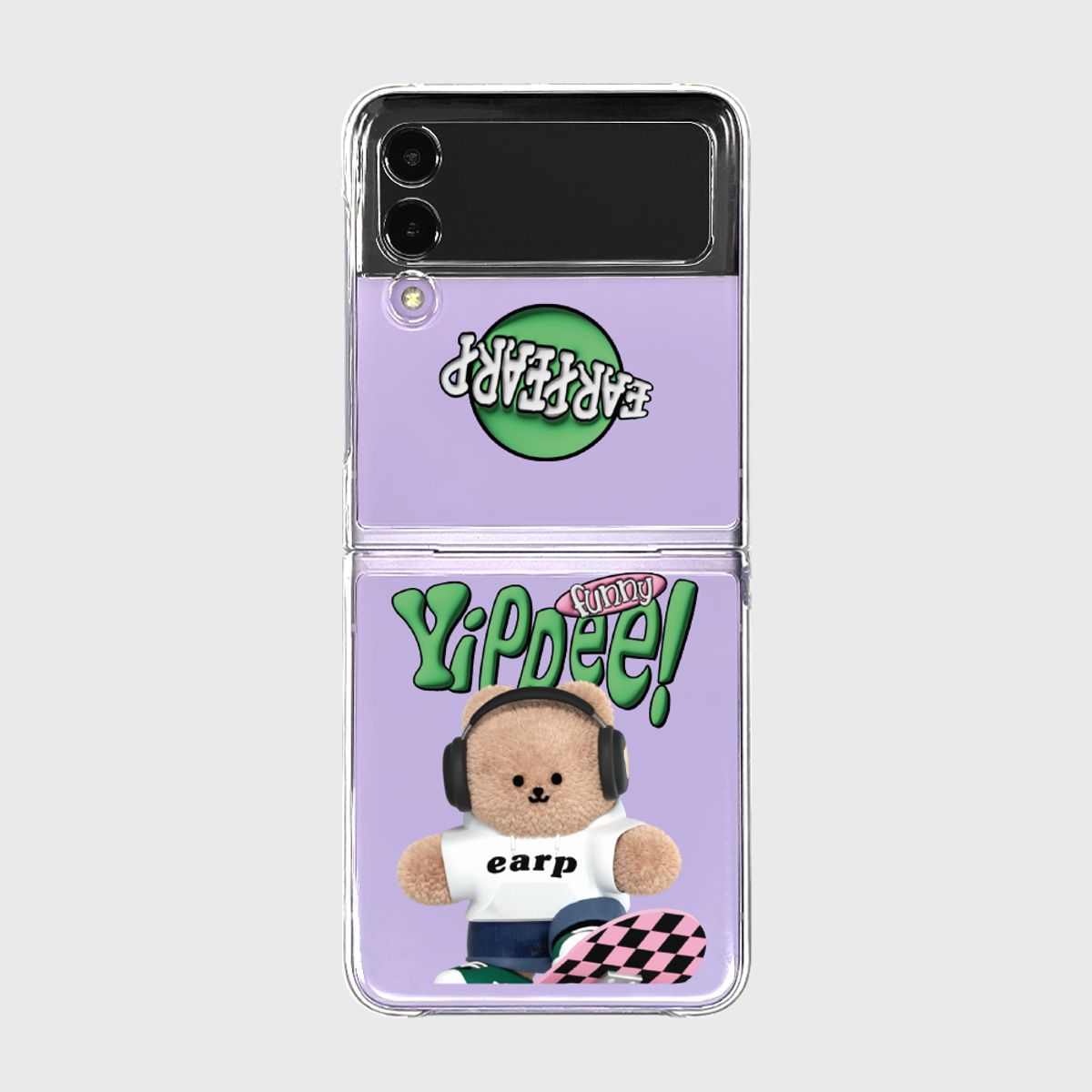 어프어프(EARPEARP) SKATEBOARDER COVY(Z플립-클리어하드)