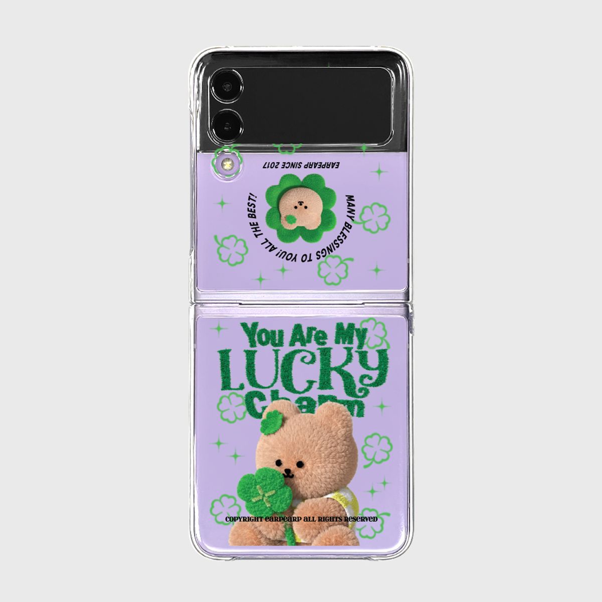 어프어프(EARPEARP) LUCKY CHARM COVY(Z플립-클리어하드)