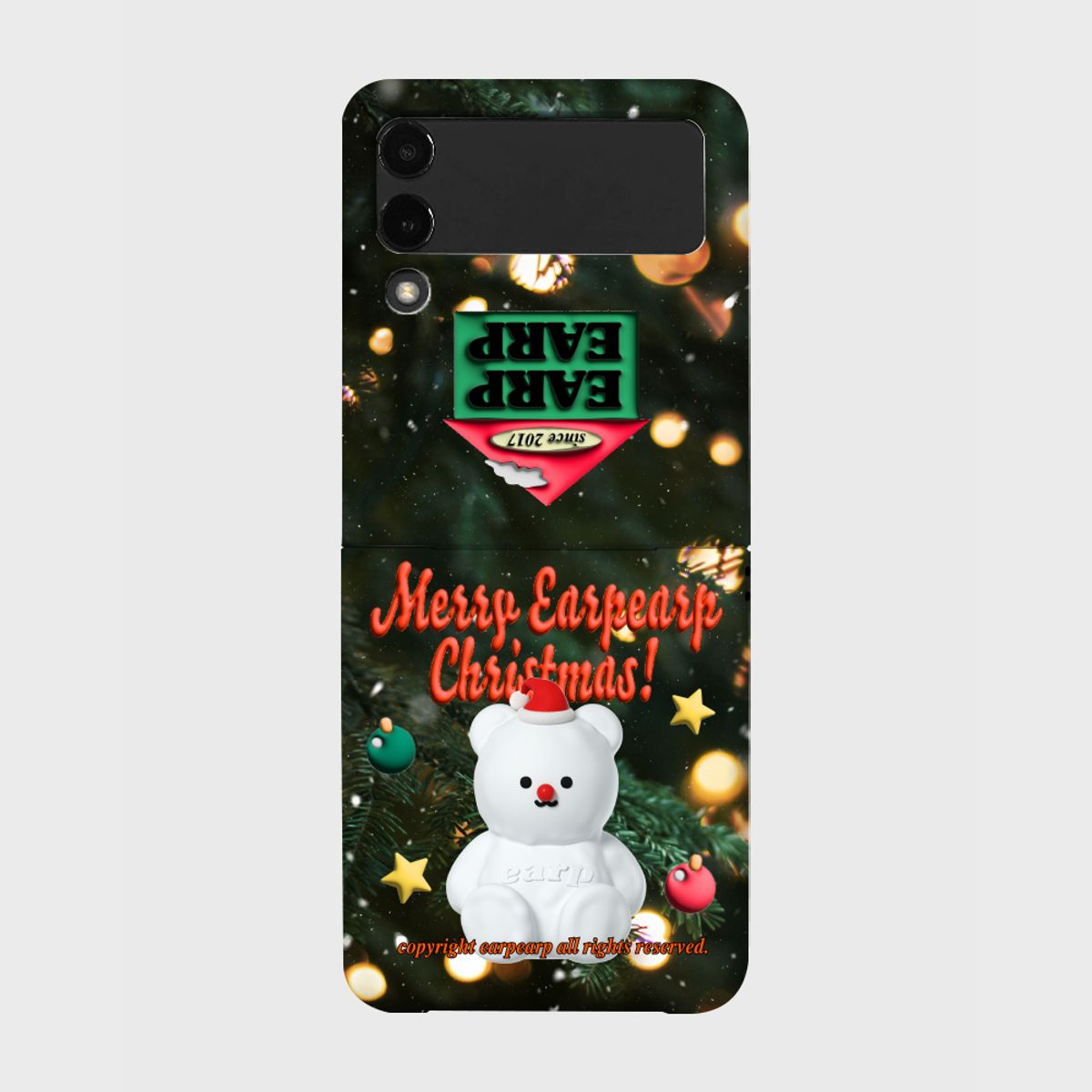 어프어프(EARPEARP) CHRISTMAS SNOW FACO-GREEN(Z플립-하드)