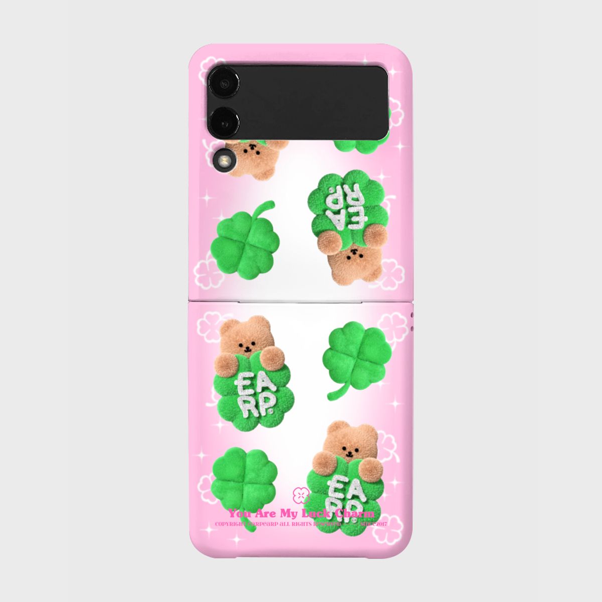 어프어프(EARPEARP) LUCKY CLOVER COVY-PINK(Z플립-하드)