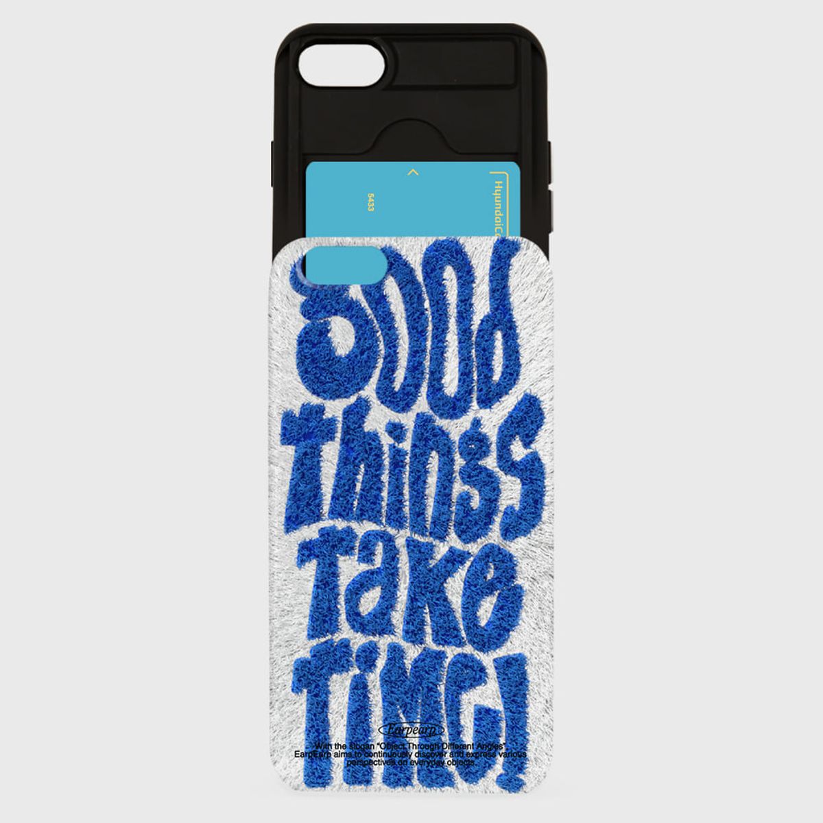 어프어프(EARPEARP) FUR GRAPHIC GOOD THINGS TAKE TIME(슬라이드)