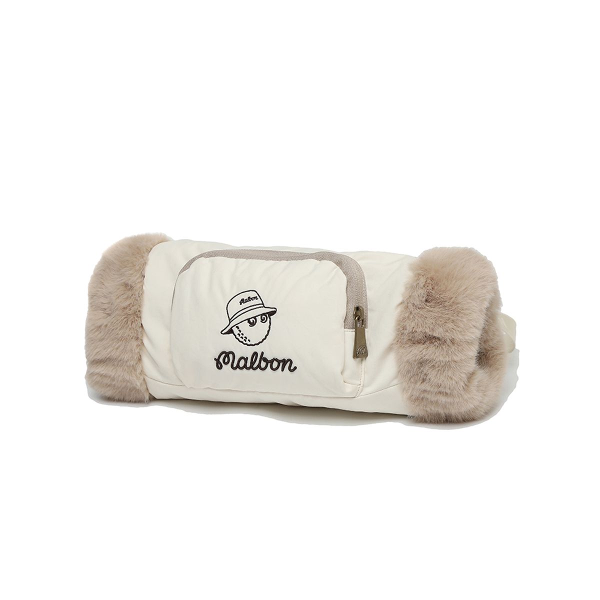 말본 골프(MALBON GOLF) 레터링 벨트 핸드워머 IVORY