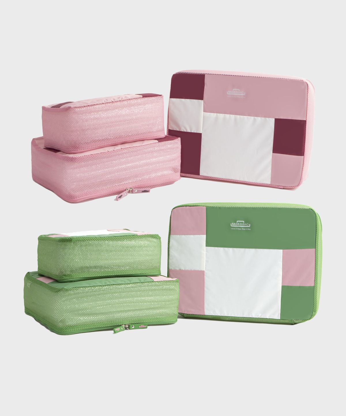 백스인백(BAGS IN BAG) 퀼트 여행정리백 3종 세트 BQT-3CNK