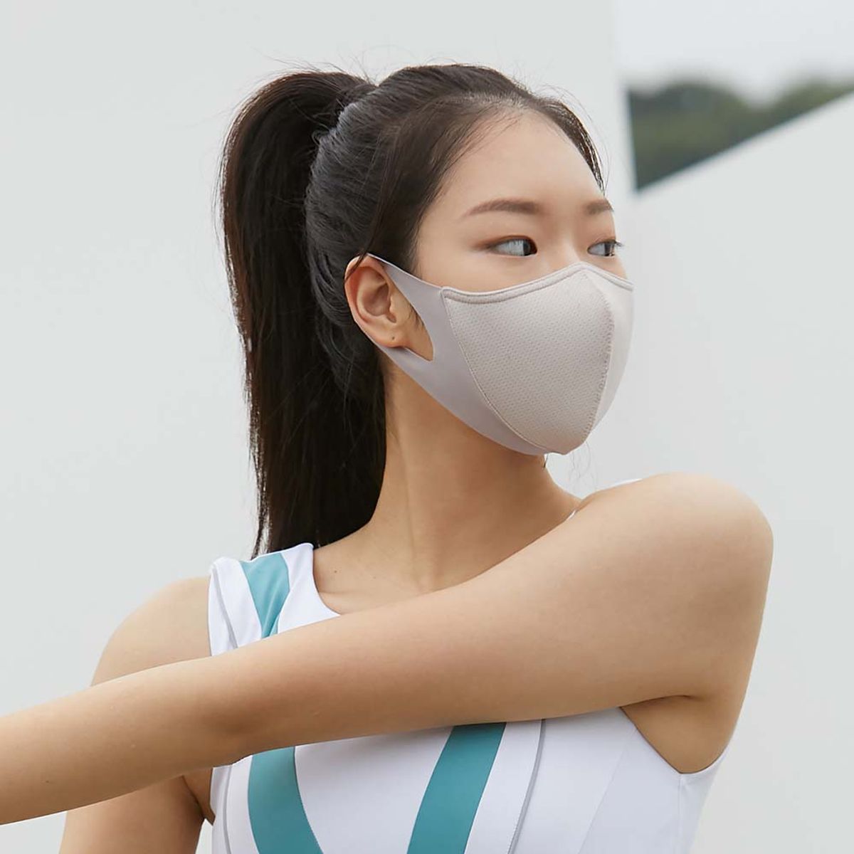 누이누아(NUINUA) 에어슬림 퍼포먼스 마스크 내추럴 베이지 (교체형 필터 3매 포함)