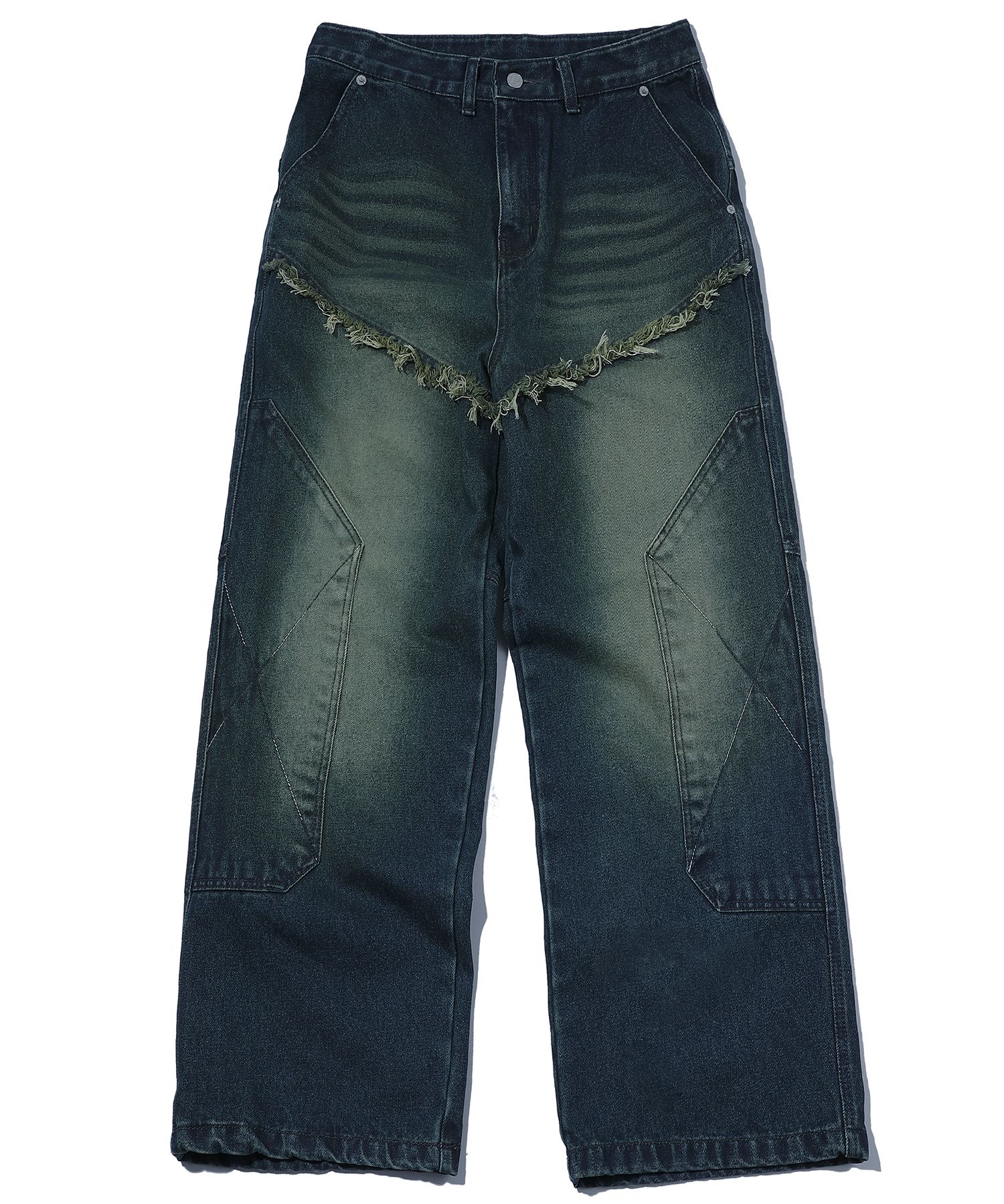 ★CPGN STUDIO_COMPAGNO★ Western Wide Denim Pants Indigo Kha MUSINSA | CPGN STUDIO Western Wide Denim Pants Indigo Khaki