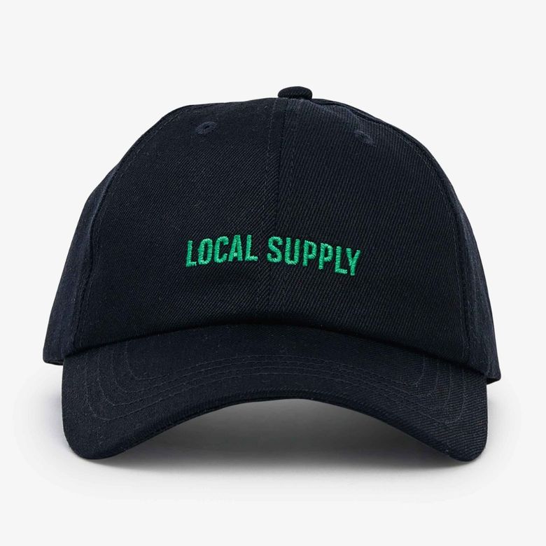 CAP: LOGO -BLACK_GREEN