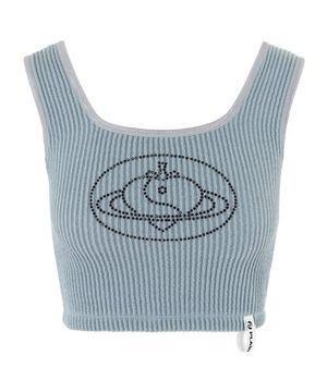 SPACE TOP IN SKY(크롭 니트 슬리브리스)