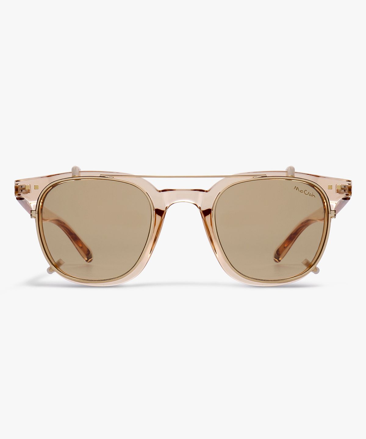 맥코인(MCCOIN) CUBA 03 beige+gold 쿠바 클립 선글라스(베이지+골드)
