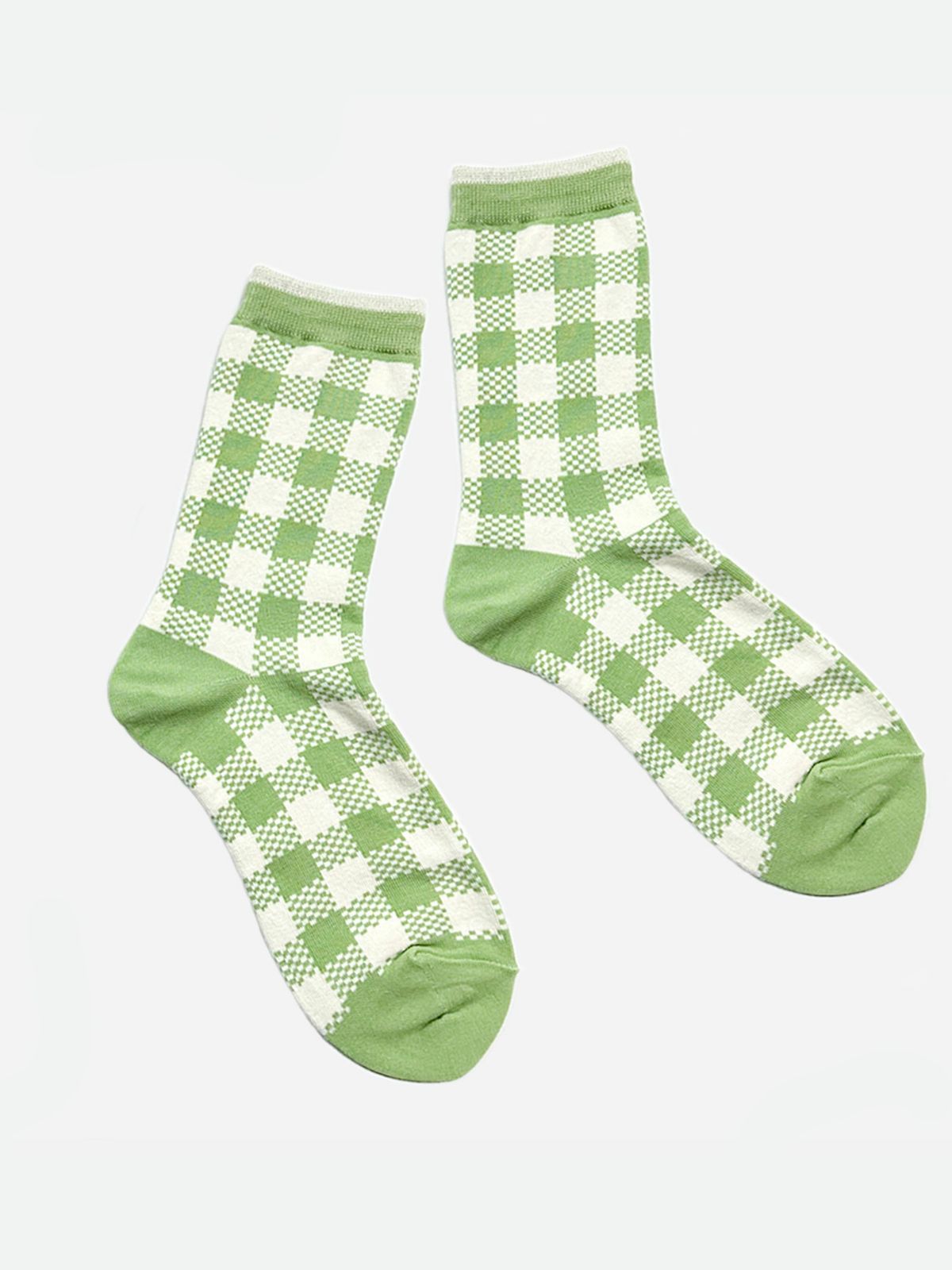 옐로우삭스(YELLOWSOCKS) 깅엄 체크 민트