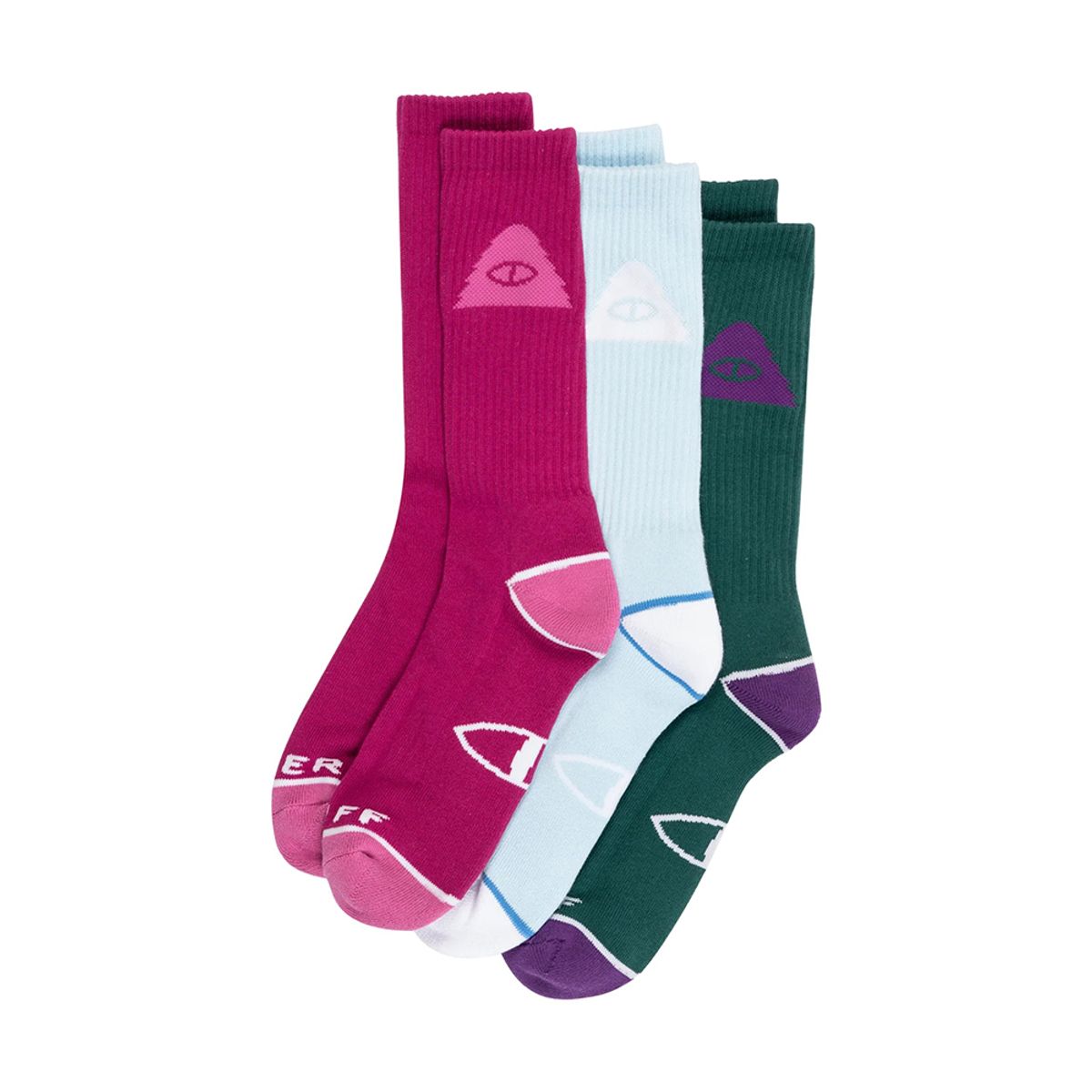 폴러스터프(POLERSTUFF) ICON SOCK 3-PACK VIBRANT