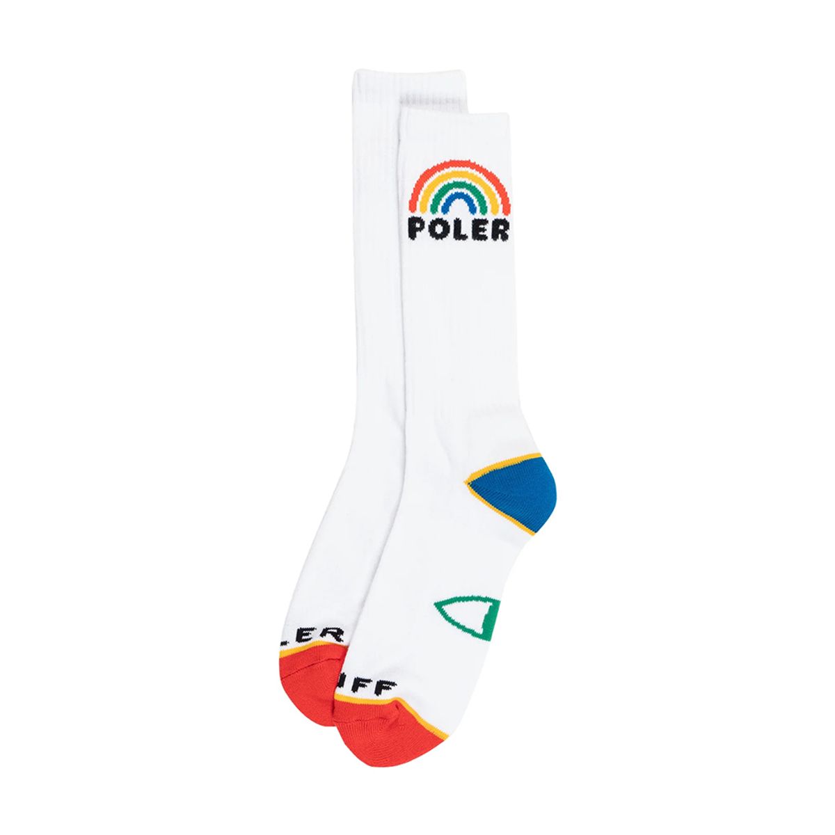 폴러스터프(POLERSTUFF) RAINBOW SOCK WHITE