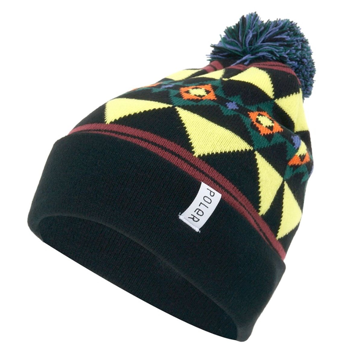 폴러스터프(POLERSTUFF) TRAILBOSS POM BEANIE SOFT BLACK