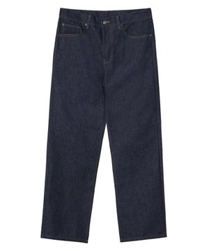 [논페이드] 레귤러 핏 데님 팬츠 - 딥블루