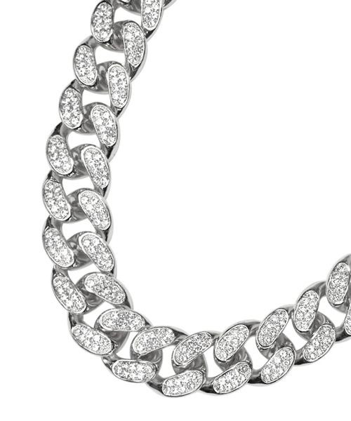 MUSINSA | BLACK PURPLE Braham Cuban chain necklace