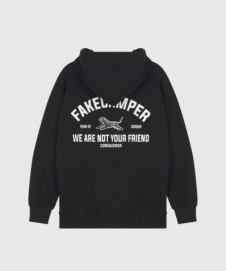 타이거 오리지널 빈티지 후드티셔츠  [BLACK]