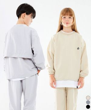 절개 스트링 주니어 오버핏 우븐 맨투맨 JMT-J1119