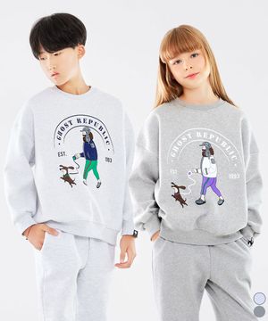 비어드 테이크 워크 주니어 오버핏 맨투맨 티셔츠  JMT-J1129