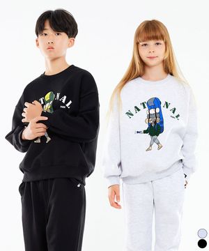 익스플로 내셔널 파크 주니어 오버핏 맨투맨 티셔츠 JMT-J1133