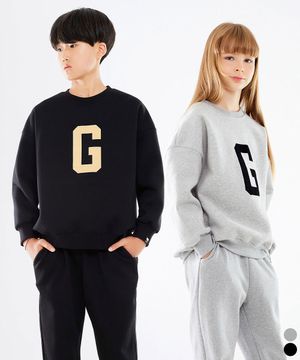 후로킹 G 로고 주니어 오버핏 맨투맨 티셔츠 JMT-J1134