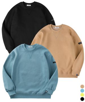 심플 컬러 포인트 오버핏 주니어 맨투맨티셔츠 JMT-J190